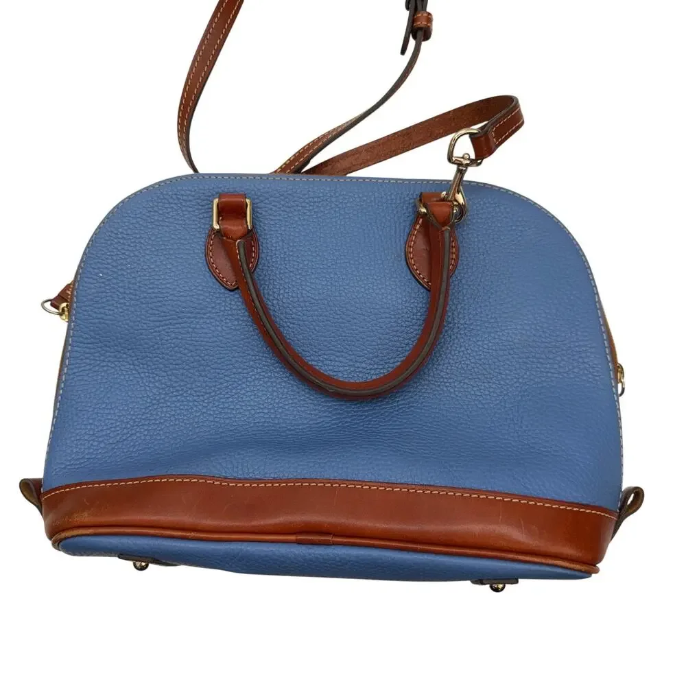 Dooney & Bourke Pebble Grain Leather Zip Satchel Purse